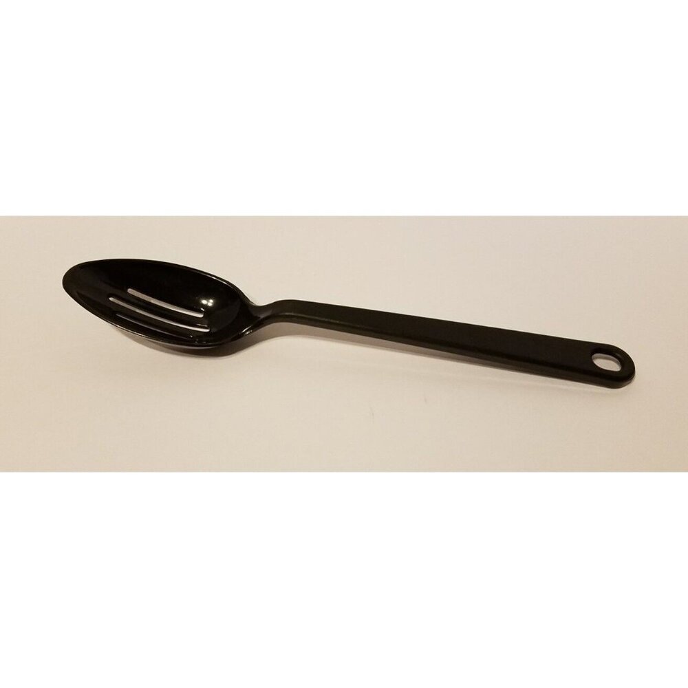 Vintage Tailor Made Products Slotted Spoon #5 Black Nylon Plastic 11 1/2"